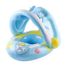 1pc Inflatable Aircraft Seat Cushion, With Steering Wheel, Children's Floating Aircraft Seat For Swimming Pool Parties And Other Scenarios - Multicolor - View 19