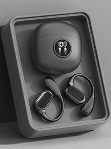 NEW SENYANG 全新森阳贴耳式电镀运动耳机时尚舒适耳机音乐重低音挂耳式视频TWS HIFI杜比ACC立体声高清通话耳机适用于安卓手机游戏情侣耳机智能耳机 - Q17PRO - 查看 12