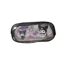 Sanrio Sanrio Hello Kitty, My Melody, Kuromi, Cinnamoroll, Pompom Purin Cartoon Pencil Case, Transparent Student Stationery Bag, PVC Cosmetic Bag, Cute School Office Supplies, Party Favor Gift,School Supplies,Back To School