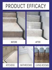 jakehoe 多功能全能清洁剂，瓷砖地板清洁剂产品经理，石材地板保养抛光去油去污去渍清洁剂，深层清洁，恢复瓷砖原有光泽，适用于家庭客厅、厨房、卫生间等日常清洁（新旧款随机发货） - 彩色 - 查看 7