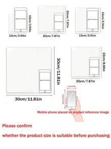 6 pièces, 10/15/20/30 cm, Autocollants muraux en acrylique 3D épais et autoadhésifs, convenant pour la décoration murale de la maison/cuisine/salle de bain/salon/bureau/arrière-plan TV, chambre à coucher et miroir de maquillage, imperméables et amovibles, papier peint à combinaison carrée DIY