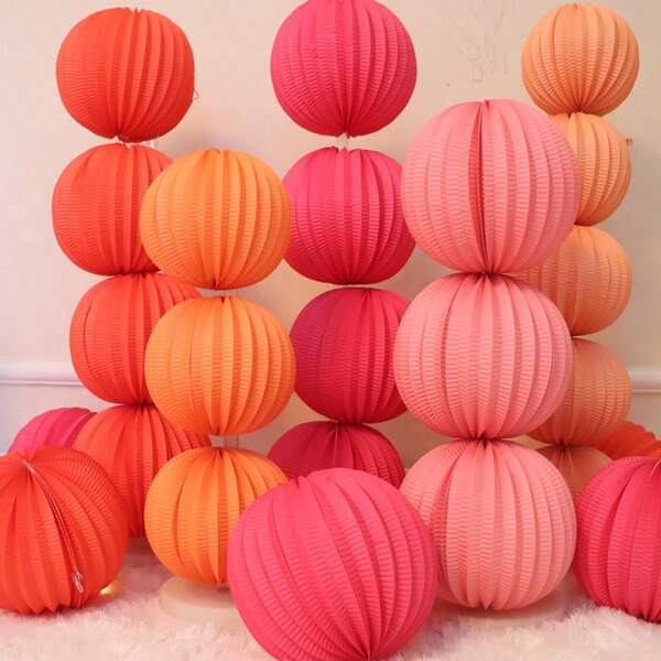 Decoración colgante de linterna de sandía de estilo popular para boda, decoración de fondo de boda, suministros de boda