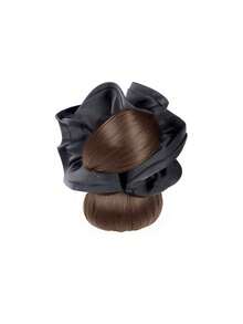Low Bun Synthetic Wig Claw Clip, Chicken Feather Clip Hair Bun, Fluffy Back Head Flower Bud Wig Hair Accessories 1pc Fashion Hair Clips Autumn Accessories Fall Winter For Vacation Outfits Woman Summer - Multicolor - View 16