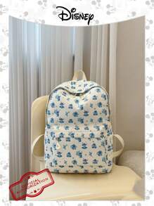 Disney 1 Pieza Oficial Autorizada | Mochila con estampado de Mickey Mouse y Stitch, de gran capacidad con compartimento para laptop | Mochila casual | Bolsa deportiva | Mochila con diseño de dibujos animados | Mochila ideal para niñas/estudiantes/adolescentes/graduados, perfecta para uso diario, excursiones, viajes, compras y regreso a la escuela