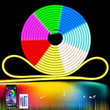 RGB Flexible Neon Light Strip, USB Powered With Remote Control, Multi-Color Switching, DIY For TV Backdrop, Living Room Decor, Gaming Room, Christmas & Halloween Decoration