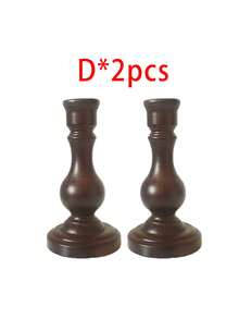 1 件/2 件/3 件/4 件复古乡村铜色木质烛台,罗马柱设计烛台,适用于卧室、客厅、桌面装饰、复古旅馆/酒店装饰、烛光晚餐道具、婚礼装饰、教堂、咖啡厅、节日/派对装饰 - 彩色 - 查看 25