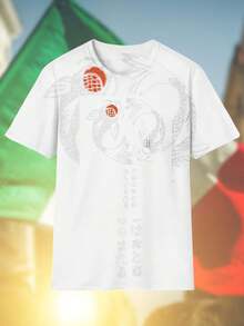 Koi Fish of Life and Ascent T Shirt Uomo Moda Streetwear Estiva Cotone Casual Regalo Creativo Stampa Originale Giovani Offerta Speciale Outfit