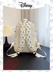 Disney 1 Pieza Oficial Autorizada | Mochila con estampado de Mickey Mouse y Stitch, de gran capacidad con compartimento para laptop | Mochila casual | Bolsa deportiva | Mochila con diseño de dibujos animados | Mochila ideal para niñas/estudiantes/adolescentes/graduados, perfecta para uso diario, excursiones, viajes, compras y regreso a la escuela