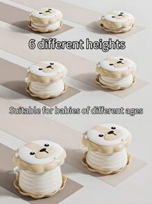 1 件可爱卡通便携式婴儿马桶 - 可折叠旅行便盆，防溅快开 ABS 马桶，免费垃圾袋，适合家庭、酒店和旅行