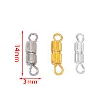 20 piezas de broche de rosca con textura de cobre con 9 anillos, accesorios DIY para pulseras y collares