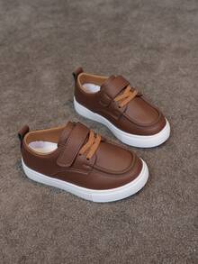 1 Pair Outdoor All-Season Fashionable Casual Retro Style Flat Children Shoes - Brown - View 7