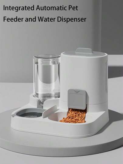 Alimentador automático 2 em 1 para animais de estimação e dispensador de água, tigelas universais para cães e gatos