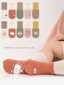 1 Pair Cartoon Anti-Slip Baby Socks For 0-5 Years Old