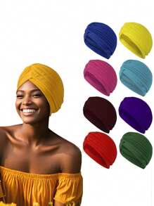 1pc Unisex Knit Beanie Hat, Islamic Kufi Cap, Minimalist Breathable Muslim Taqiyah, Suitable For Celebration, Casual Wear, Arabic Prayer Cap, Festival Gift