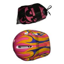 Casco Rosa Infantil Con Protecciones Para Las Rodillas Y Los Codos Incluidas Con El Casco - Rosa - Ver 2