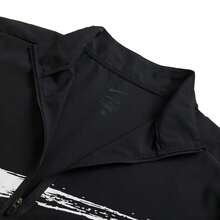 Nike 男士夹克 AS M NK DF FORM HD JKT GFX，休闲日常穿着，户外运动，旅行，舒适外套，HV0395-010 - 黑與白 - 查看 3