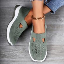 Women's Shoes Large Size Casual Shoes  Breathable Shoes Women's Lightweight Comfortable Mesh Shoes Soft Sole Shallow Mouth Flats