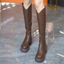 Women Mid-Calf Boots - 黑色升級版長款 - 查看 7