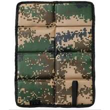 Estera plegable para acampar, portátil, tela Oxford para exteriores, espuma impermeable, sentado, previene la suciedad, senderismo, almohadilla de asiento pequeña DVDS - camuflaje - Ver 15
