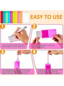 1pc Luggage Tags, Colorful Flexible Travel Luggage Tags, Suitcases Travel Bag & Baggage ID Label Tags, Travel Essentials, Colorful, Creative Baggage Holder And Boarding Tags Label, Durable, And Easy-To-Identify Travel Accessories For Holiday Vacation Suitcase Accessories - Multicolor - View 6