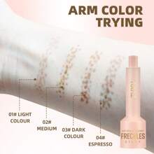 Caneta de Sardas Realista, Cor Natural, À Prova d'Água, Fácil de Aplicar, Caneta de Maquiagem de Sardas para Rosto, Maquiagem de Sardas e Pintas