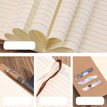 1 PU 密码锁笔记本，100 张/200 页，两种款式，金色/银色，学习用品，文具用品，办公用品 - A5 - 查看 5