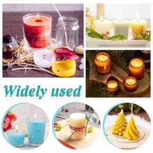 50Pcs Functional Smokeless Candle Wicks - Pre Waxed Wick With Metal Sustainer Tabs For Pillar Candle Making And DIY, 10cm/3.94in, 15cm/6in, 20cm/8in