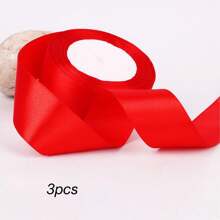 3 件/套 72 码/4 厘米缎带，礼盒装，服装装饰丝带，生日，节日，玫瑰花 DIY，工艺用品 - 彩色 - 查看 21