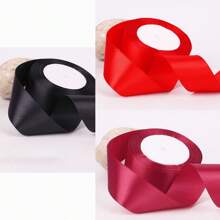 3 件/套 72 码/4 厘米缎带，礼盒装，服装装饰丝带，生日，节日，玫瑰花 DIY，工艺用品 - 彩色 - 查看 22