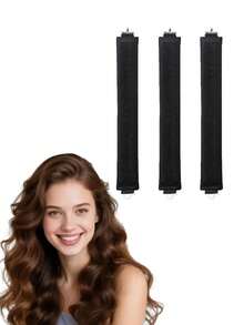 3/1pc No-Heat Slouchy Heatless Hair Curlers, Wave Curling Tool, Sleep Curler Device, Suitable For Daily Use Hair Accessories For Women - Multicolor - View 8