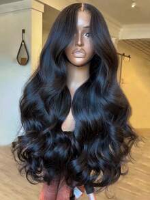 V Part Wigs Human Hair For Women Body Wave Wigs Human Hair Upgrade U Part Wigs No Glue No Leave Out 250 Density Brazilian Human Hair Beginner Friendly Natural Color 40inch - Natural Black - View 1
