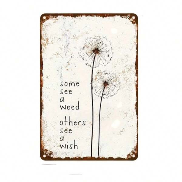 Charming Dandelion Wish Wooden Decoration, 5.85in X 7.8in - Perfect For Wall And Living Room Decorations, No Power Required, Beautiful Wood Wall Decoration!