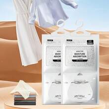 10PCS Suspended Moisture Absorbing Bag, Moisture Absorbing And Mold Proof Dehumidification Bag, 10PCS/35.27 Oz Desiccant, Mold Proof Suitable For Cabinets And Wardrobes - Reusable Dehumidification Bag Suitable For Dormitory Dehumidification, Daily Necessities - White - View 6