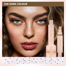 Caneta de Sardas Realista, Cor Natural, À Prova d'Água, Fácil de Aplicar, Caneta de Maquiagem de Sardas para Rosto, Maquiagem de Sardas e Pintas