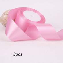 3 件/套 72 码/4 厘米缎带，礼盒装，服装装饰丝带，生日，节日，玫瑰花 DIY，工艺用品 - 彩色 - 查看 25