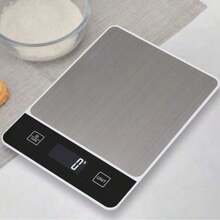 Digital Food ScaleGraduation Kitchen Scale For Baking & Cooking, Stainless Steel With Tare Function.Requires 2*AAA Batteries For Power Supply(Batteries Not Included). - Plateado - Ver 6