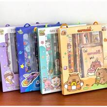 1 Set New Cartoon Cute Stationery Set, Stationery Gift Set, Suitable For Girls And Boys, Surprise Stationery Gift Box, Cute And Practical, Suitable For Gifts