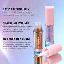 3Pcs Glitter Eyeliner Set Long-Lasting Shiny Waterproof Colored, Easy To Color Eyeliner Without Mudging Fast-Drying Long-Lasting Eye Makeup 3-Colors