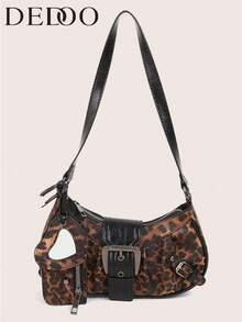 Dedoo 2024 Hot Maillard Style Retro Hot Girl Y2K Leopard Print Shoulder Christmas Gift, Leopard Print Purse For Women Leopard Comeback, New Fall Winter Cheetah Print Purse For Women - Multicolor - View 1