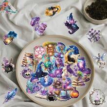 50 miếng dán trong suốt, họa tiết hoạt hình 2D, phong cách Dark Academia, chủ đề phù thủy, chủ đề không gian độc đáo, chất liệu vinyl, thích hợp dán lên bình nước, cốc, đàn guitar, hành lý, điện thoại, ốp điện thoại, máy tính xách tay, ván trượt, có thể dùng làm quà tặng. - C - Xem 5