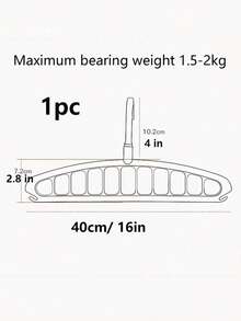 1pc Multi-Function 11-Hole Thickened Clothes Hanger Space-Saving Spiral Drying Rack Organizer For Home Bedroom Dorm Apartment Laundry Room Storage Solution Portable Wardrobe Hanger Stand Display Rack - Multicolor - View 5