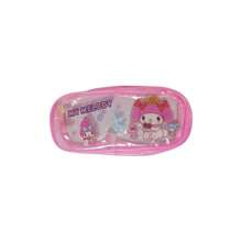 Sanrio Sanrio Hello Kitty, My Melody, Kuromi, Cinnamoroll, Pompom Purin Cartoon Pencil Case, Transparent Student Stationery Bag, PVC Cosmetic Bag, Cute School Office Supplies, Party Favor Gift,School Supplies,Back To School