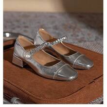 Women Loafers Shoes - 銀色 - 查看 1