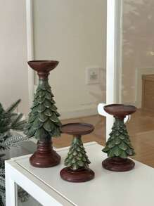 圣诞树造型烛台，香氛装饰托盘套装，圣诞主题节日风格，营造温馨氛围，是节日装饰和礼品的最佳选择，家居装饰，圣诞装饰，房间装饰，圣诞礼物 - 彩色 - 查看 6