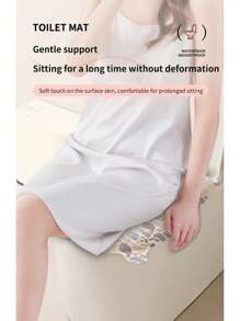 马桶座套，防水防污，适合全年家庭使用 - 淺粉色 - 查看 3