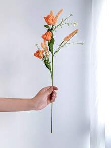 人造泡沫迷你玫瑰和麦穗花束 - 适用于卧室/客厅/婚礼/派对/餐厅装饰、情人节装饰、毕业礼物和秋季装饰。也可用于房间装饰。 - 彩色 - 查看 4