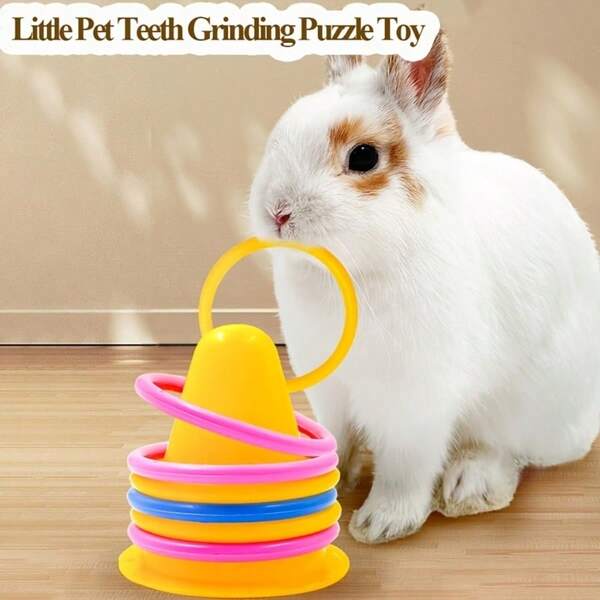 Rabbit Relief Toys, Tooth Chewing Toys, Throwing Games, Educational Rabbit Toys, Battery-Free Ice Cream Buckets