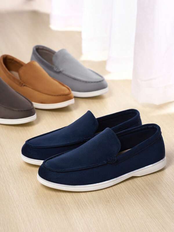 Men's Loafers, Slip On Casual Shoes, Soft Soles, Youthful And Fashionable, Suitable For Driving, College Commuting, Etc