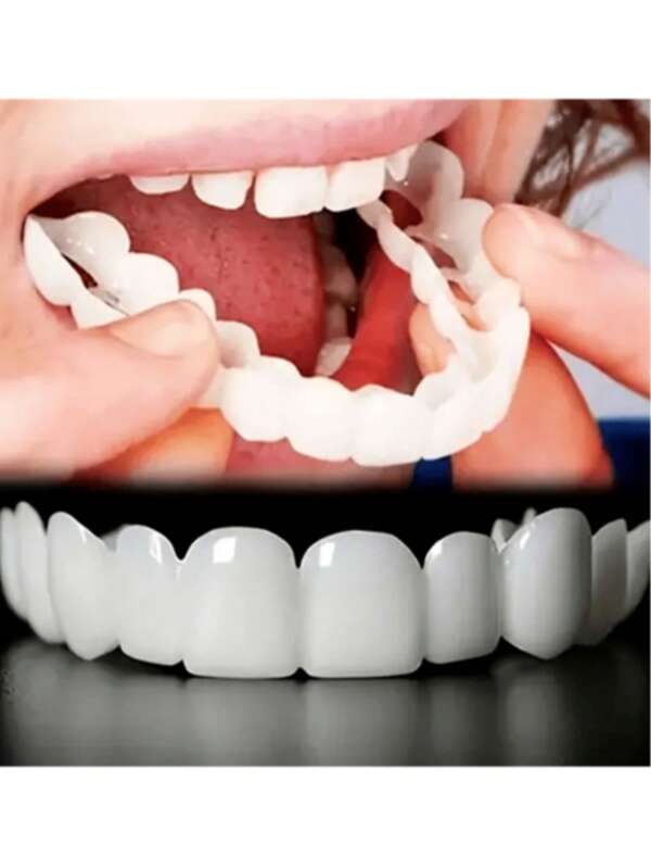 4Pcs Comfortable And Soft Tooth Models White Teeth Decor Cover Daily Wear Perfect Smile