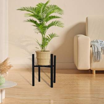 1pc Plant Stand Indoor&Outdoor Metal Plant Stand Adjustable Plant Pot Stand Fit 8-14'' Pot Mid Century Flower Stand Organizer Planter Stand For Garden Patio Corner